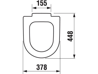 WC, bidety a pisoáry –  JIKA WC sedátko bez poklopu Deep, bílé, Jika H8932823000631