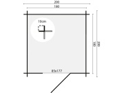 Dřevěný zahradní domek Tuindeco Richard