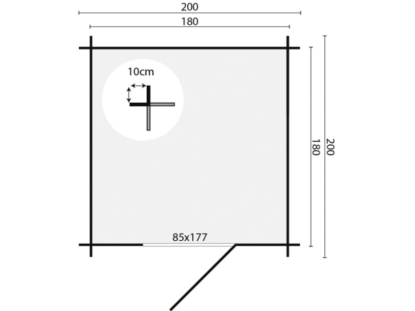 Dřevěný zahradní domek Tuindeco Richard