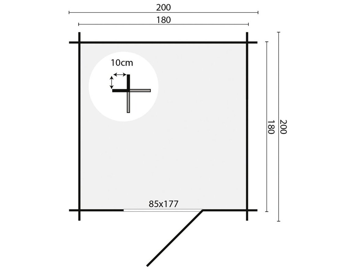 Fából készült kerti ház Tuindeco Richard