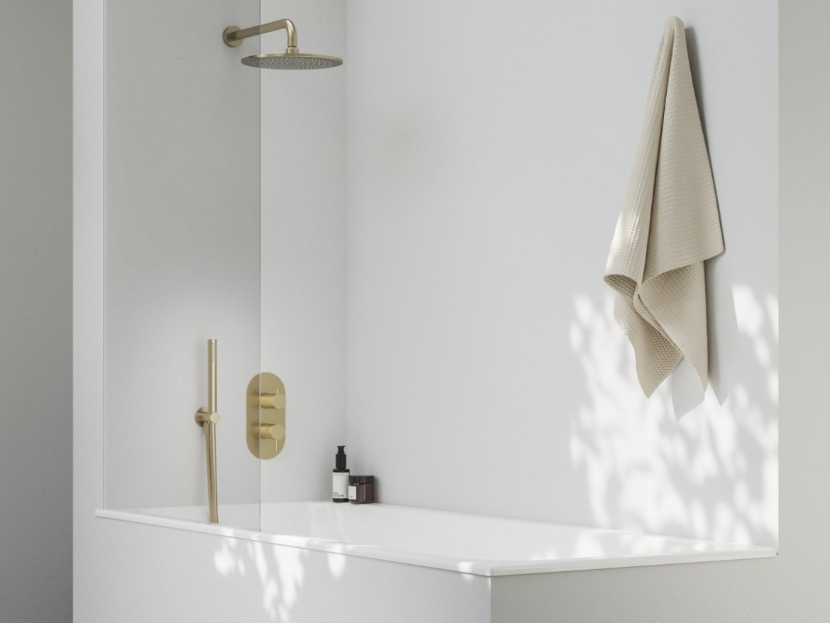 Ravak 702.60GLB Sprchové rameno boční, Gold Brushed