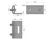 G21 Držák  na šev plechové střechy