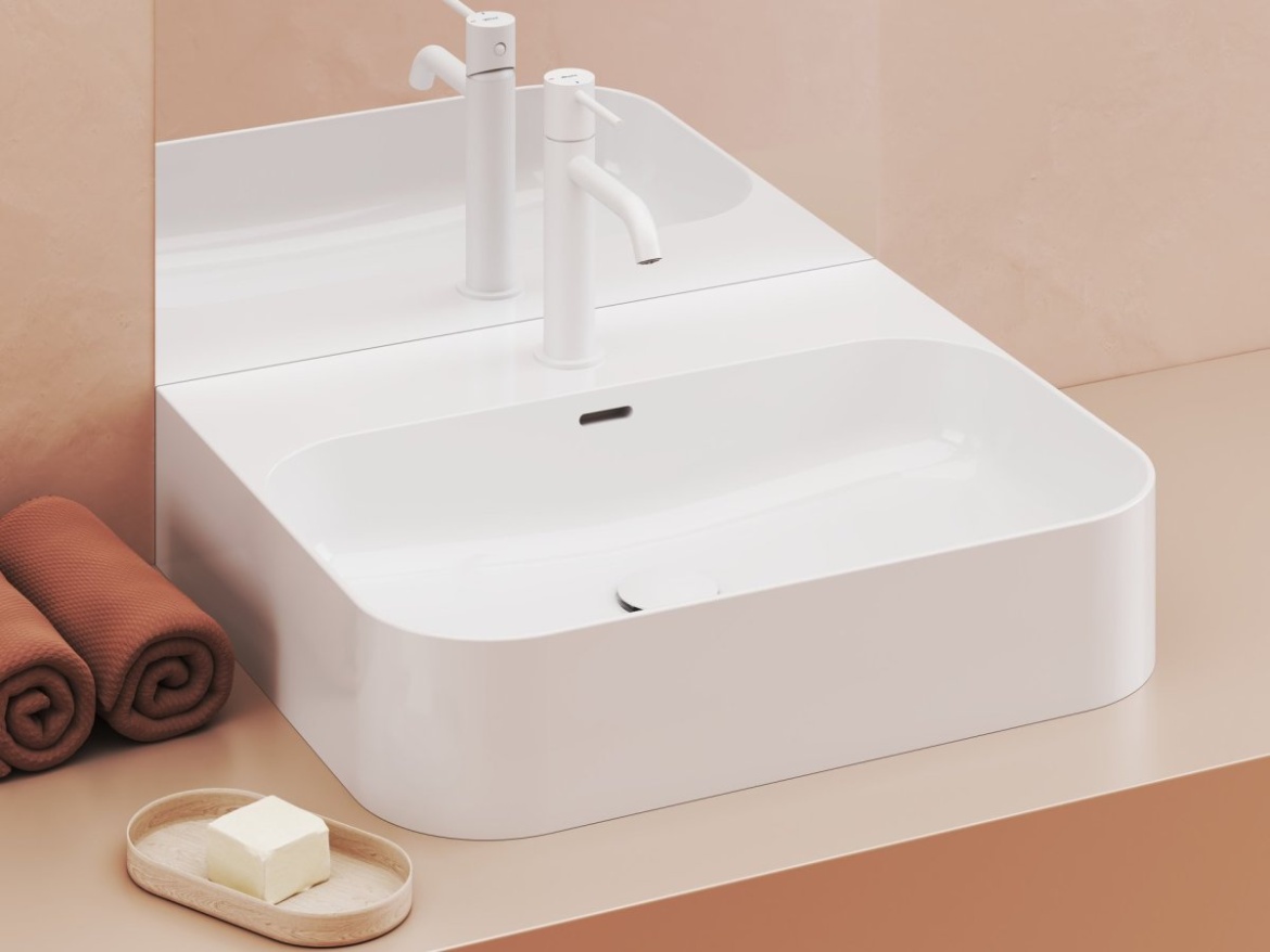 Ravak ES 012.11WV Umývadlová batéria BeCool 190 mm bez odtokovej armatúry, White Velvet