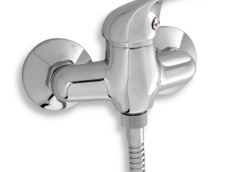 Csaptelepek –  Novaservis Sprchová baterie Titania Iris 100 mm, chrom, nástěnná, bez příslušenství,  92064/1,0