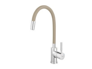 Csaptelepek –  Novaservis Dřezová baterie Ferro, běžová-chrom, stojánková,  70710,0BE