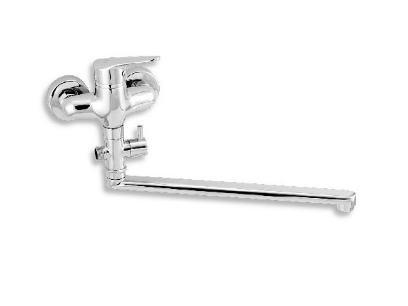 Novaservis Umyvadlová paneláková baterie Titania Iris, 100 mm, chrom, nástěnná, bez příslušenství,  94473/1,0