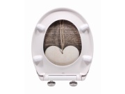 WC sedátka, záchodová prkna Schütte WOOD HEART | Duroplast, Soft Close