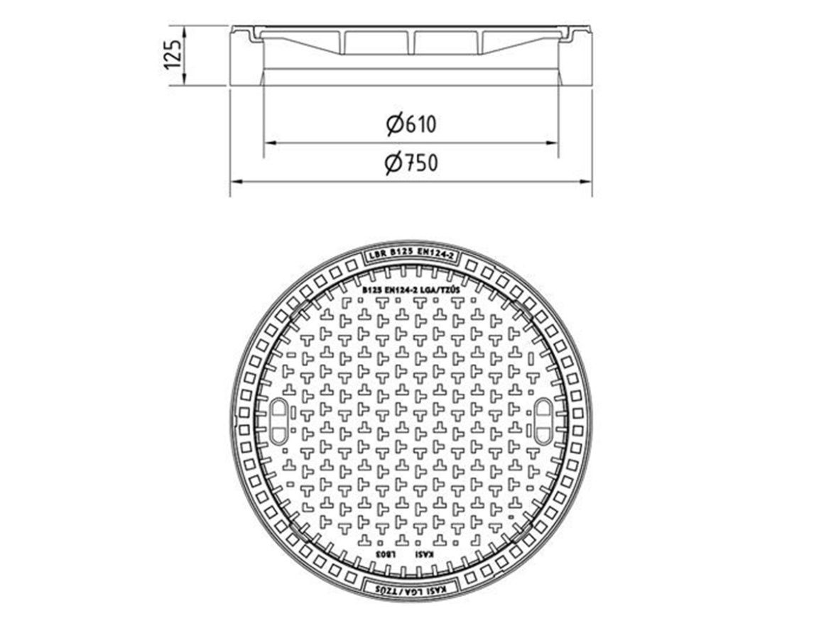 Šachtový poklop Kasi KBB03