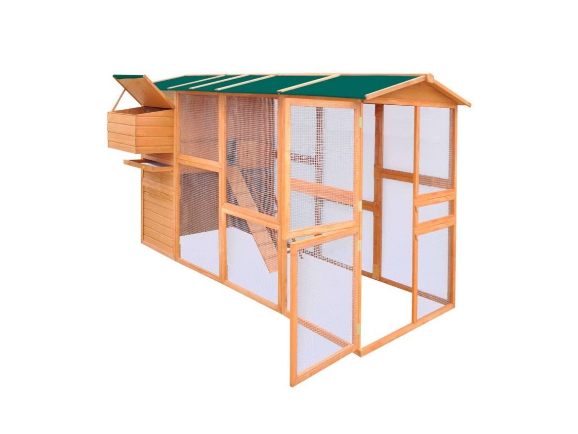 Kurník Scobax Dřevěný maxi kurník ISLAND XXXXL, 2950x1630x1700 mm