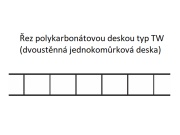 Polykarbonátová dutinková deska Lanit Plast TW 6 mm