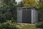 Műanyag kerti ház Keter Cortina 9x7 grafitový, s podlahou