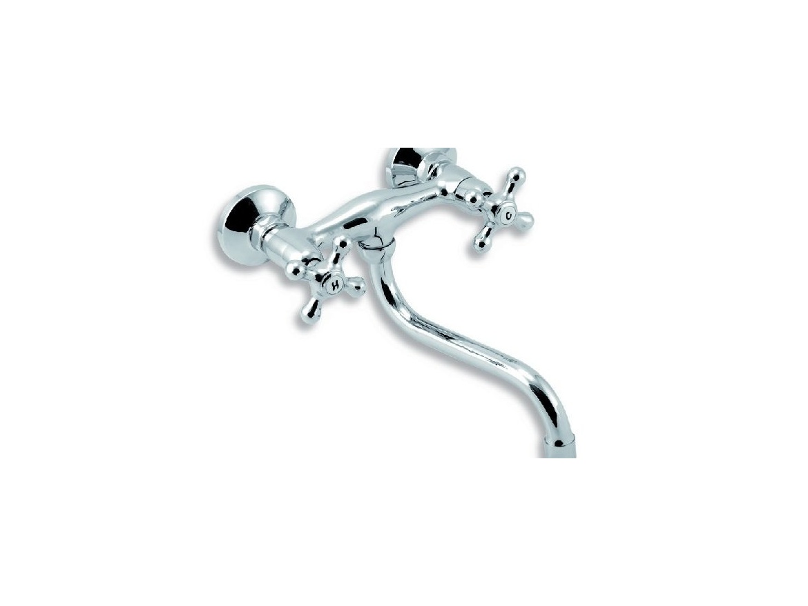 Novaservis Umyvadlová/Dřezová baterie Titania Retro II 150 mm, chrom, nástěnná,  99170/T,0