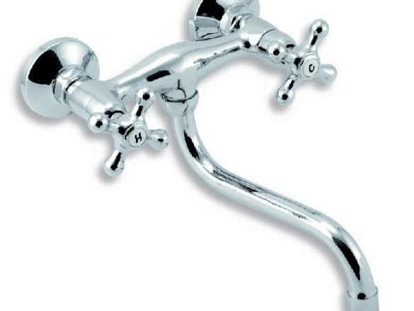 Novaservis Umyvadlová/Dřezová baterie Titania Retro II 150 mm, chrom, nástěnná,  99170/T,0