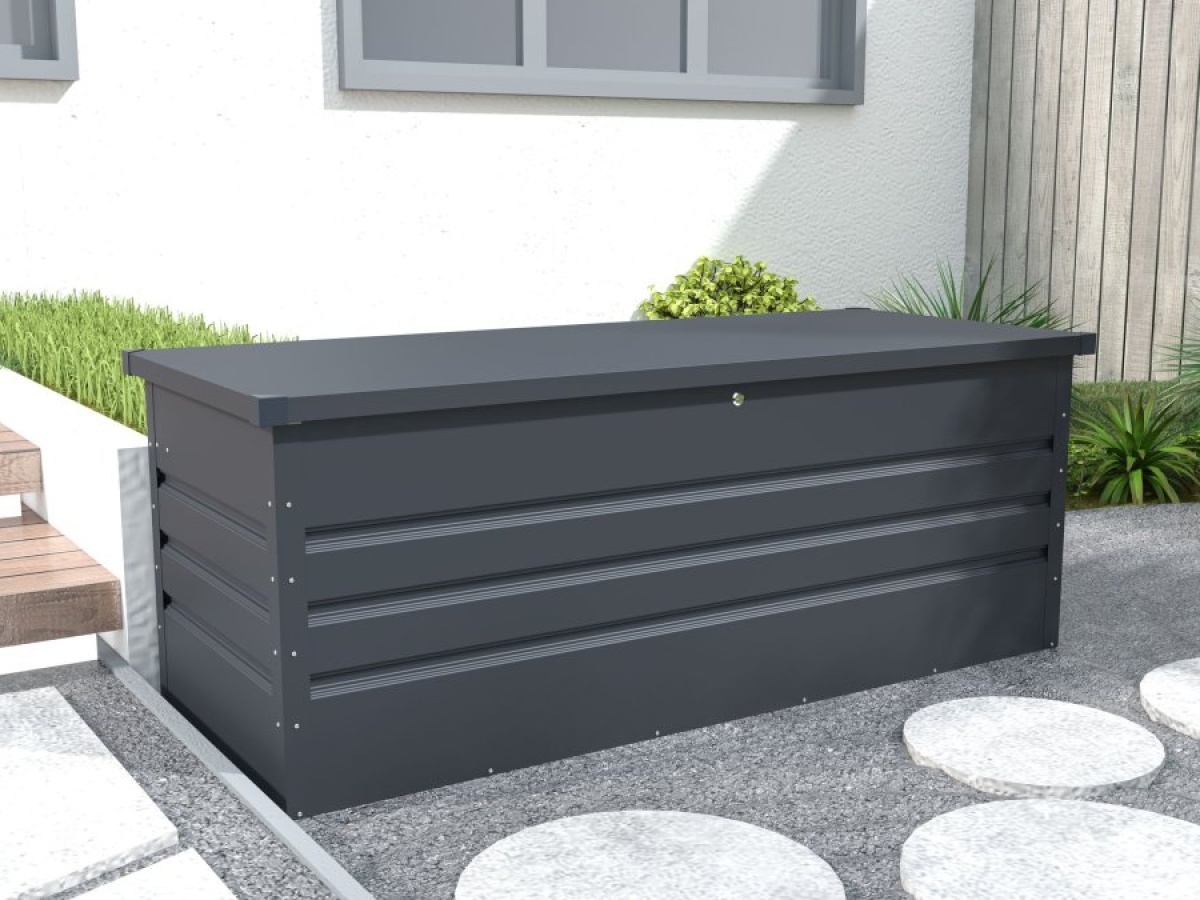 G21 Zahradní box  Denver 560 L, antracitový plechový