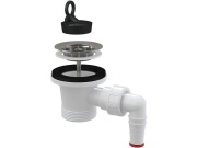 Alcadrain Umyvadlová výpusť 6/4", nerez mřížka, s přípojkou na hadici,  A31P