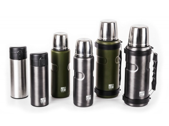 G21 Termoláhev  na pití, 1000 ml, khaki zelená s rukojetí