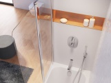 Ravak CVS2 100 L, biela matná+transparent