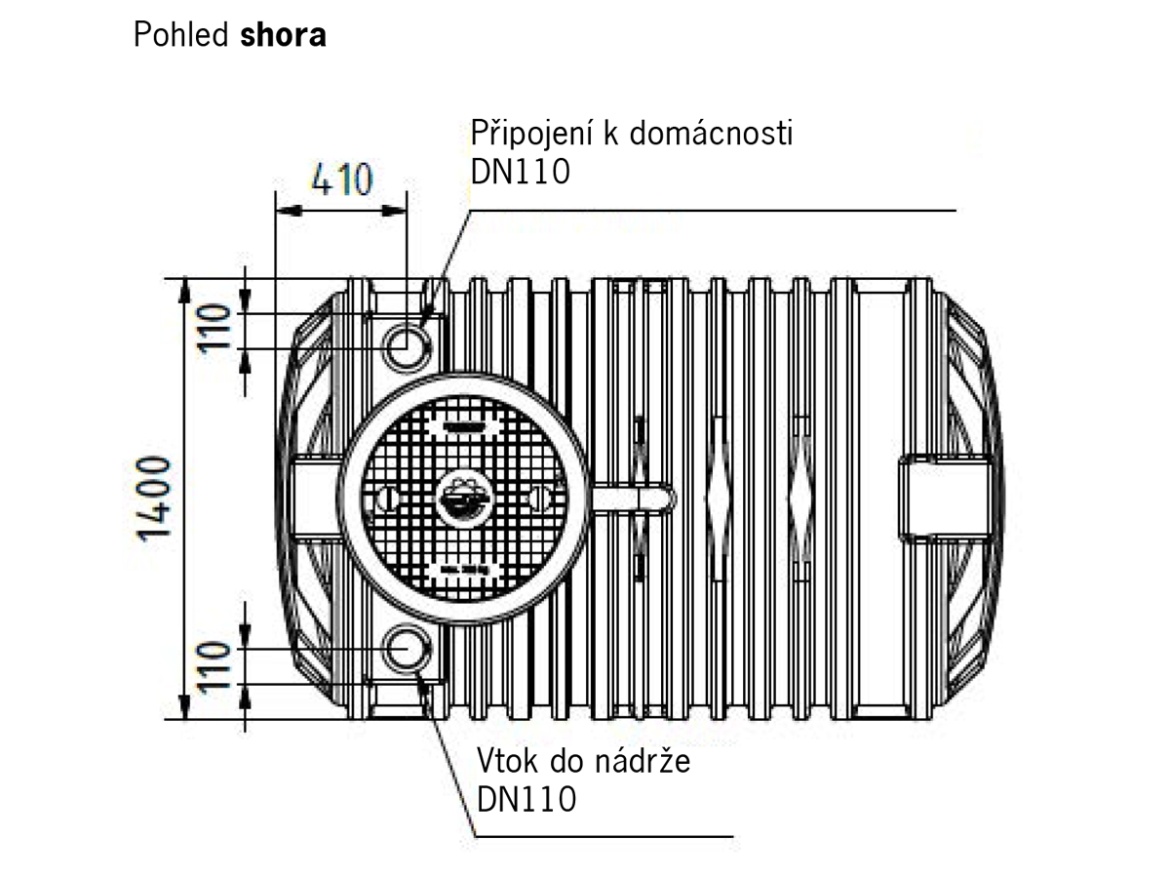 Nádrž na dešťovou vodu ACO Cistern Garden Plus 3300l