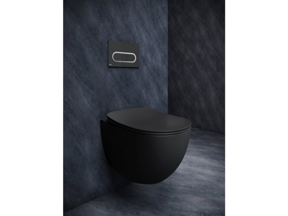 Ravak WC tlačítko Chrome, černá