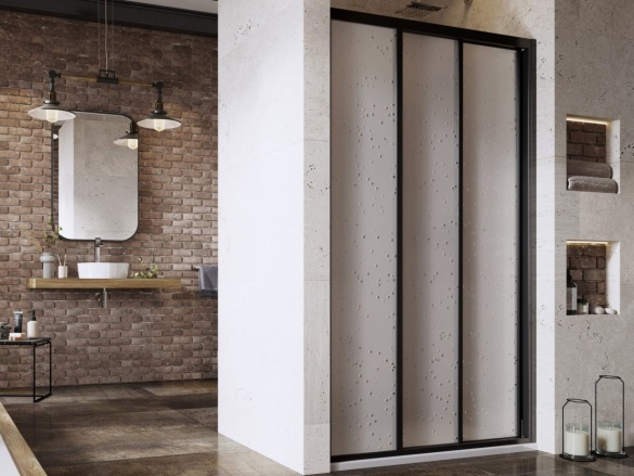 Ravak ASDP3 120 198, satin+transparent