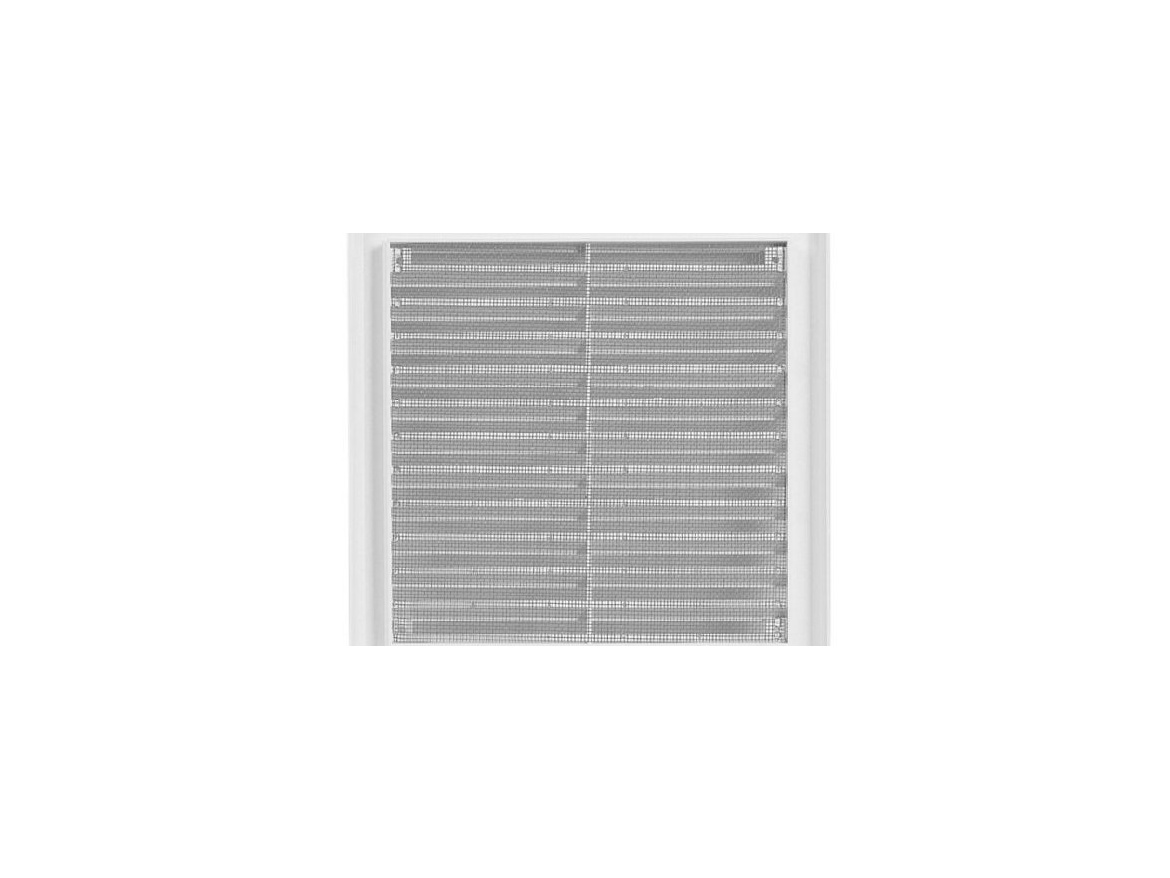 Haco Větrací mřížka 200 × 200 mm, se síťovinou a krytem, bílá,  0305