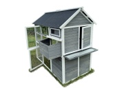 Scobax Dřevěný kurník s výběhem Bejrút, 195x140x180 cm