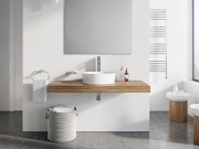 Ravak Umývadlo Uni 40, bez otvoru pre batériu, bez prepadu, biela