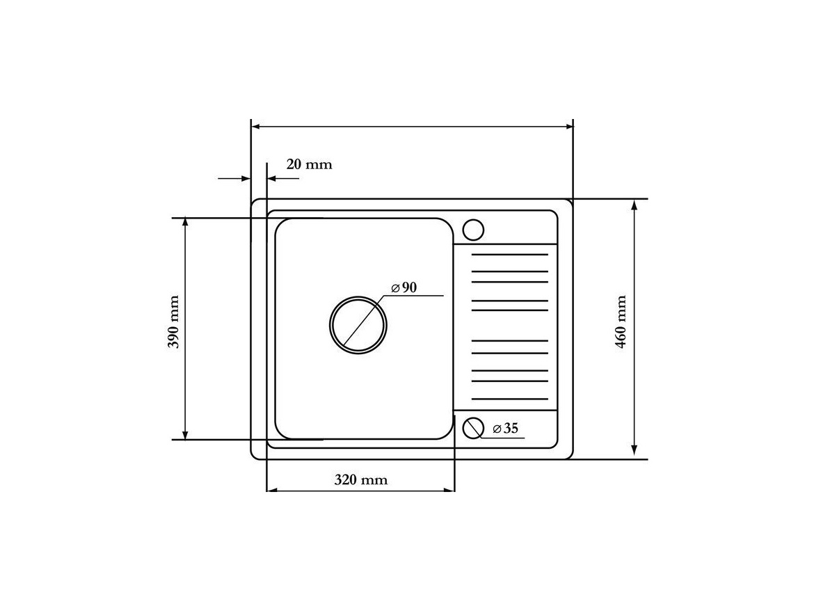 Kuchyňské dřezy Helika Notus 575.5E