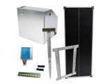 Scobax Základní sada na solární ohradník s bezpečnostní schránkou, regulátor 10 A, panel 100 W, konzole