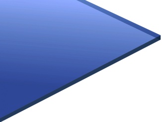 Plexisklo –  Evonik Plexiglas LED Edge 2050 mm x 1520 mm x 8,00 mm, modrá