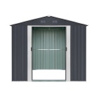 Plechový záhradný domček Riwall PRO RMSA 6x8 Anthracite