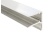 Ukončovacia lišta Gutta profil Easy Click ALU-F 16 mm