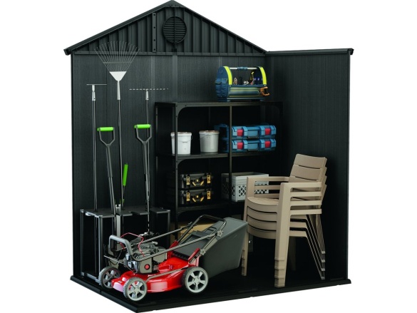 Keter Zahradní domek  Darwin 6 x 4 šedý, s podlahou