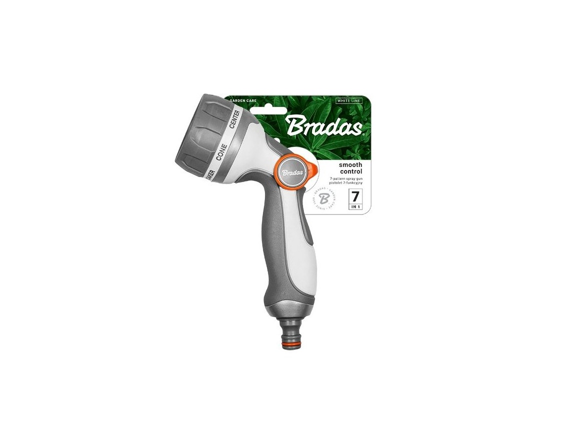 Bradas Kovová 7funkční nastavitelná zavlažovací pistole  White Line SMOOTH CONTROL WL-EN56M