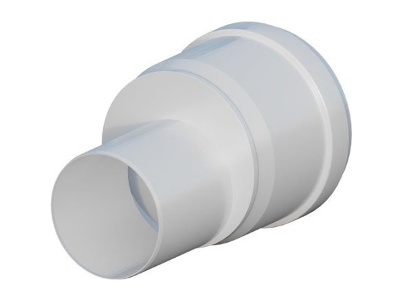 RICOM gas Redukce odkouření d 60 x 80, PP, excentrická, Ricom Gas 366080EXC