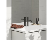 Ravak ES 012.21BLM Umyvadlová stojánková baterie BeCool 190 mm bez výpusti, černá matná