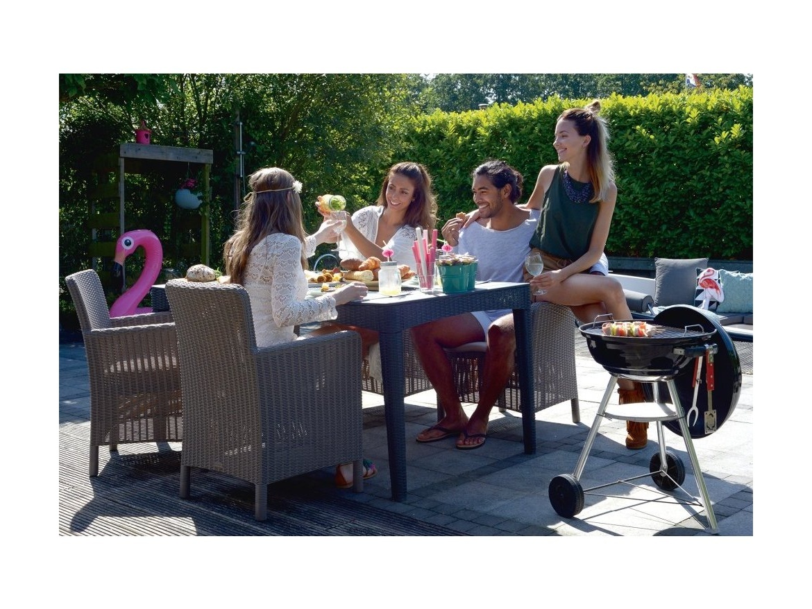 Keter Zahradní stůl Girona - 160 x 90 x 74 cm - grafitový