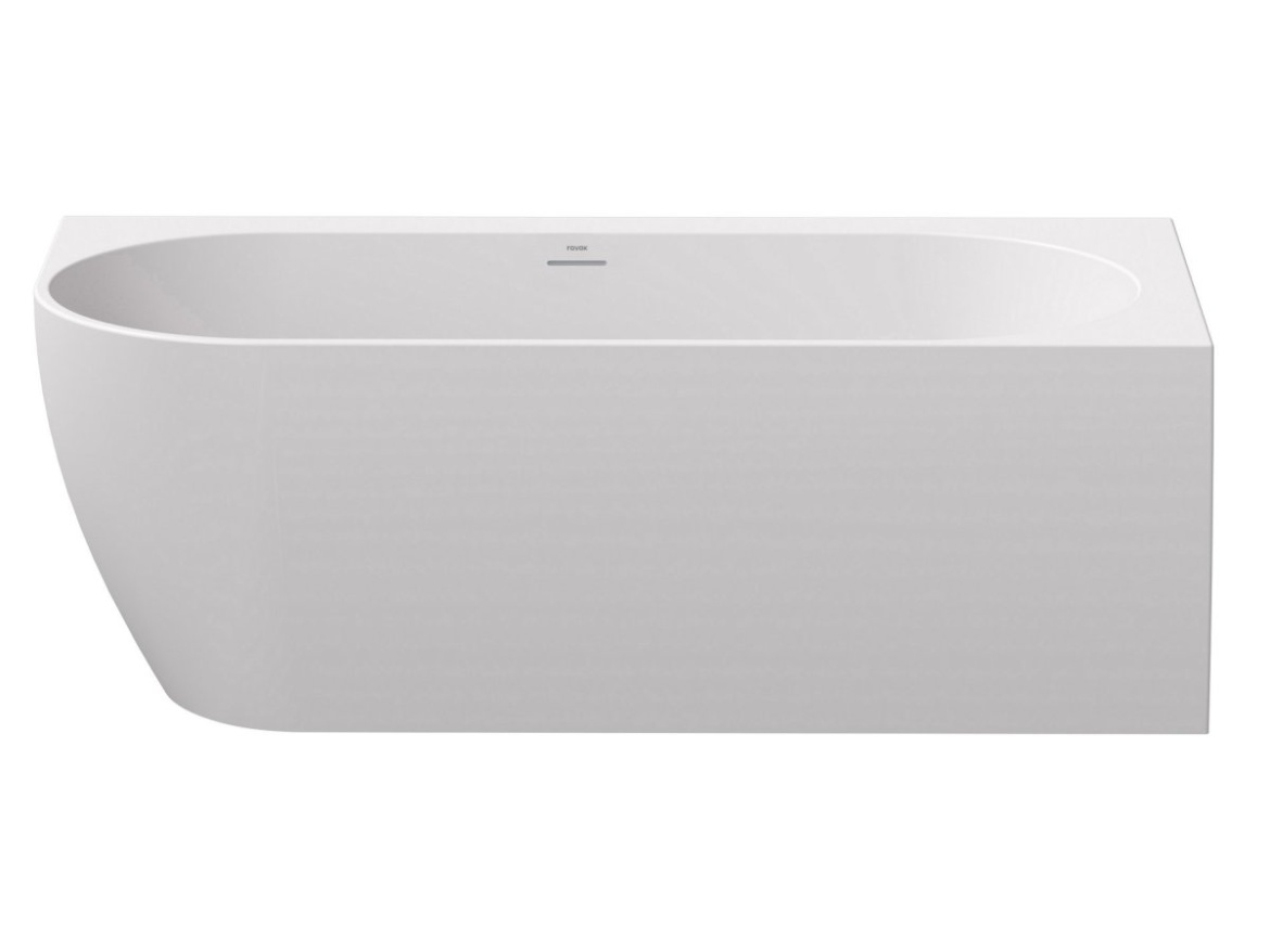 Ravak Vaňa Freedom Corner 170x80 L, voľne stojaca, biela, krytka odtoku biela/čierna/chróm