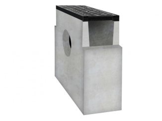 Príslušenstvo pre Kôš pre betónové vpusty Scobax 100 SF strieborná, 490 x 100 x 210 mm