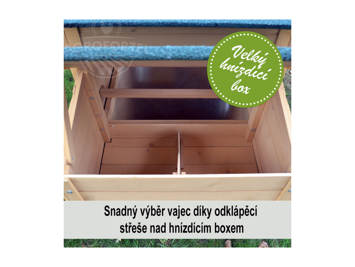 Kurník Scobax Dřevěný kurník BERLIN XXL, 1900x670x1170 mm