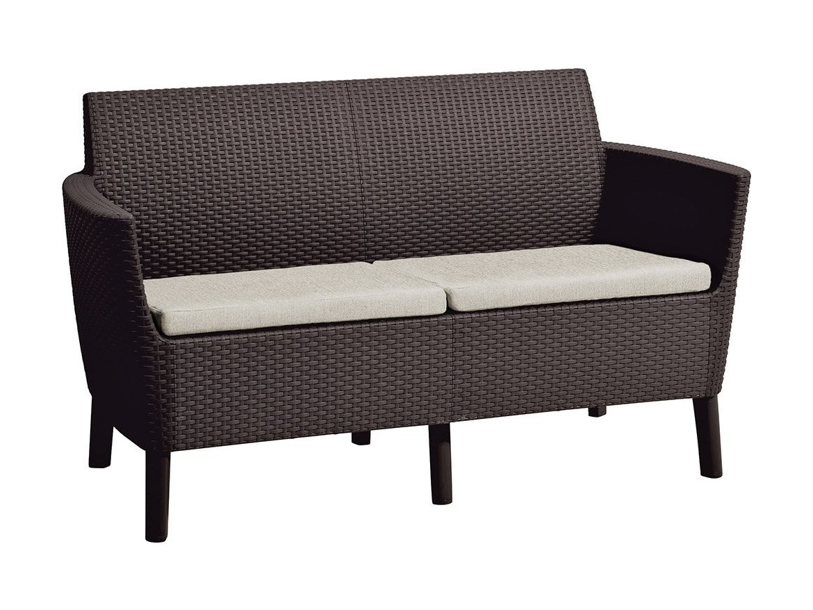 Keter Zahradní set  Salemo 2 Seater Sofa - hnědá / béžová
