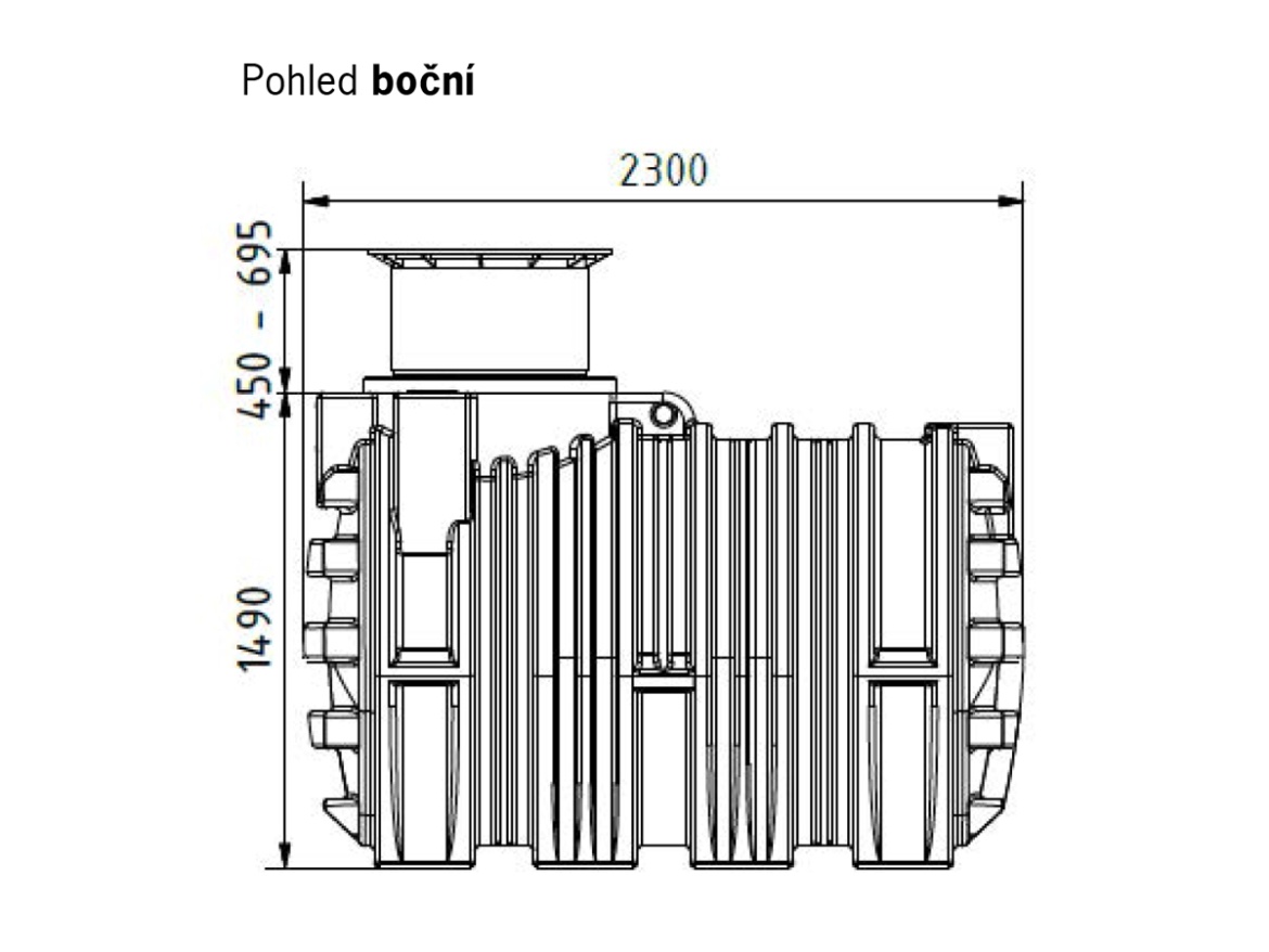 Nádrž na dešťovou vodu ACO Cistern Garden Plus 3300l