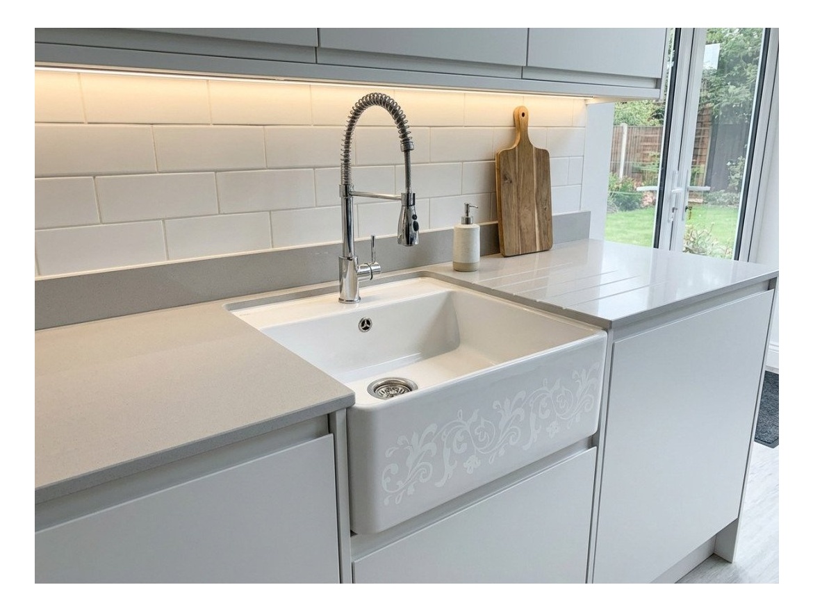 Kuchyňské dřezy Villeroy & Boch Single 595 White Pearl