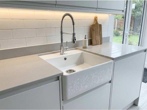 Kuchyňské dřezy Villeroy & Boch Single 595 White Pearl