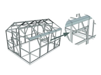Konštrukčné prvky –  Weis A Okno pro zahradní skleníky Weisa VICTORIA