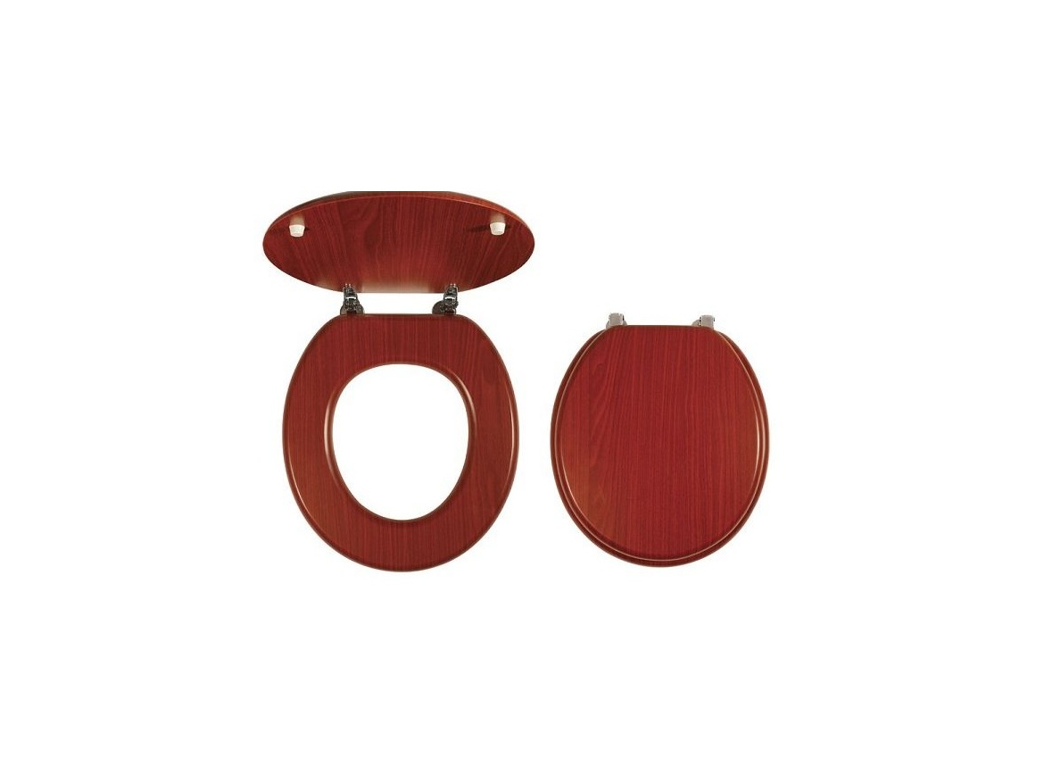 Novaservis WC sedátko s poklopem Lyra, dřevěný dekor,  WC/ORECHLYRA