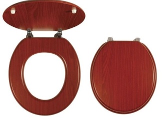 Příslušenství –  Novaservis WC sedátko s poklopem Lyra, dřevěný dekor,  WC/ORECHLYRA