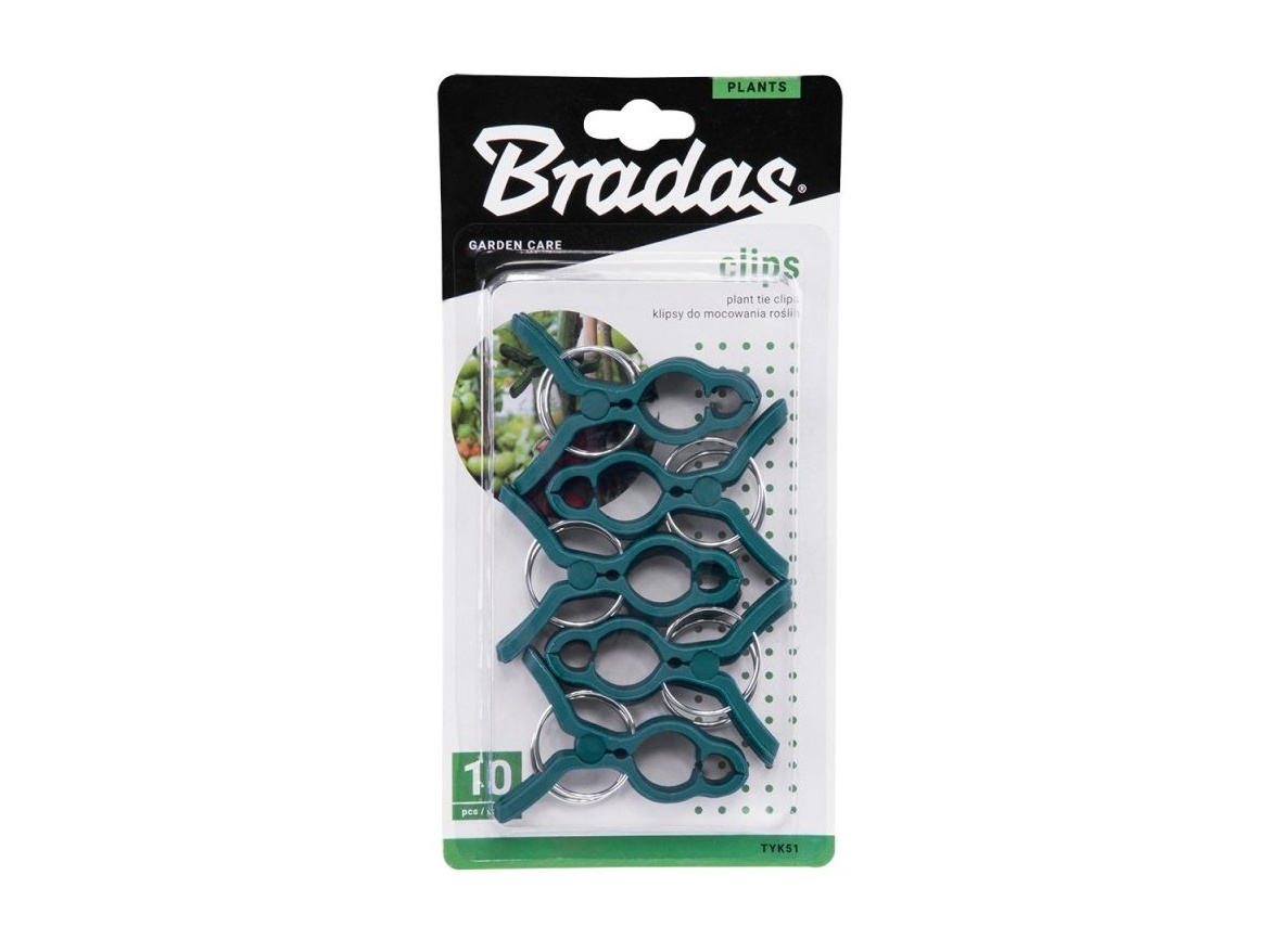 Bradas Klipsy pro uchycení rostlin  8x5,5cm - 10ks