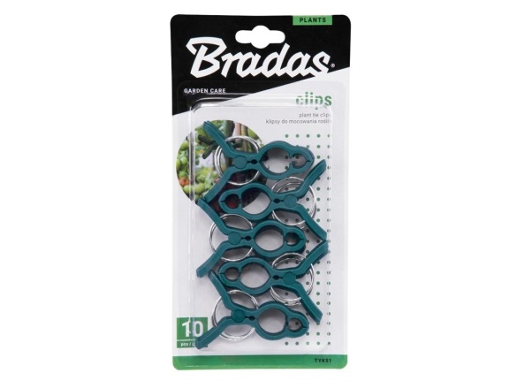 Bradas Klipsy pro uchycení rostlin  8x5,5cm - 10ks