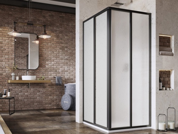 Ravak SRV2 100 195, čierna+pearl